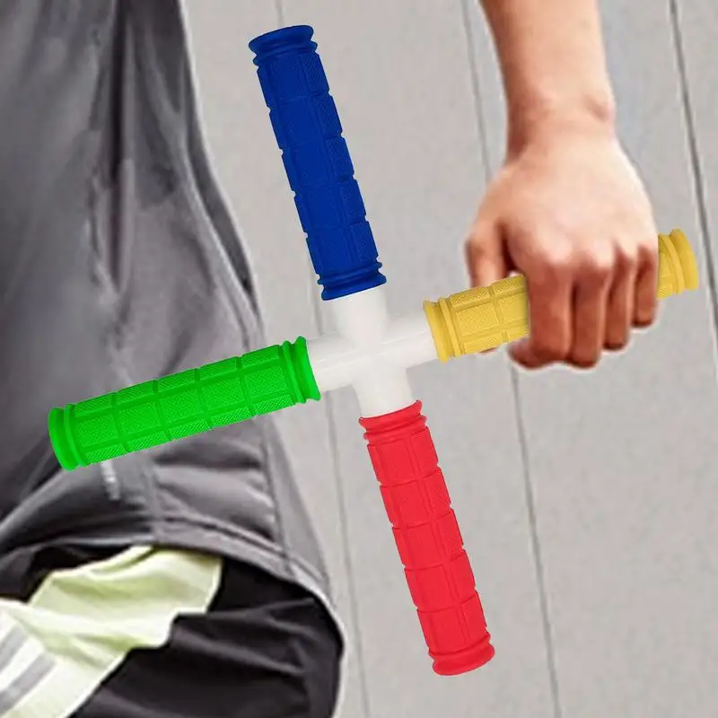 أداة تدريب رد الفعل، أداة تدريب منعكسة، معدات تمارين، لعبة التقاط، تصميم رباعي الرؤوس، تحسين السرعة والخفة الحركة للجميع