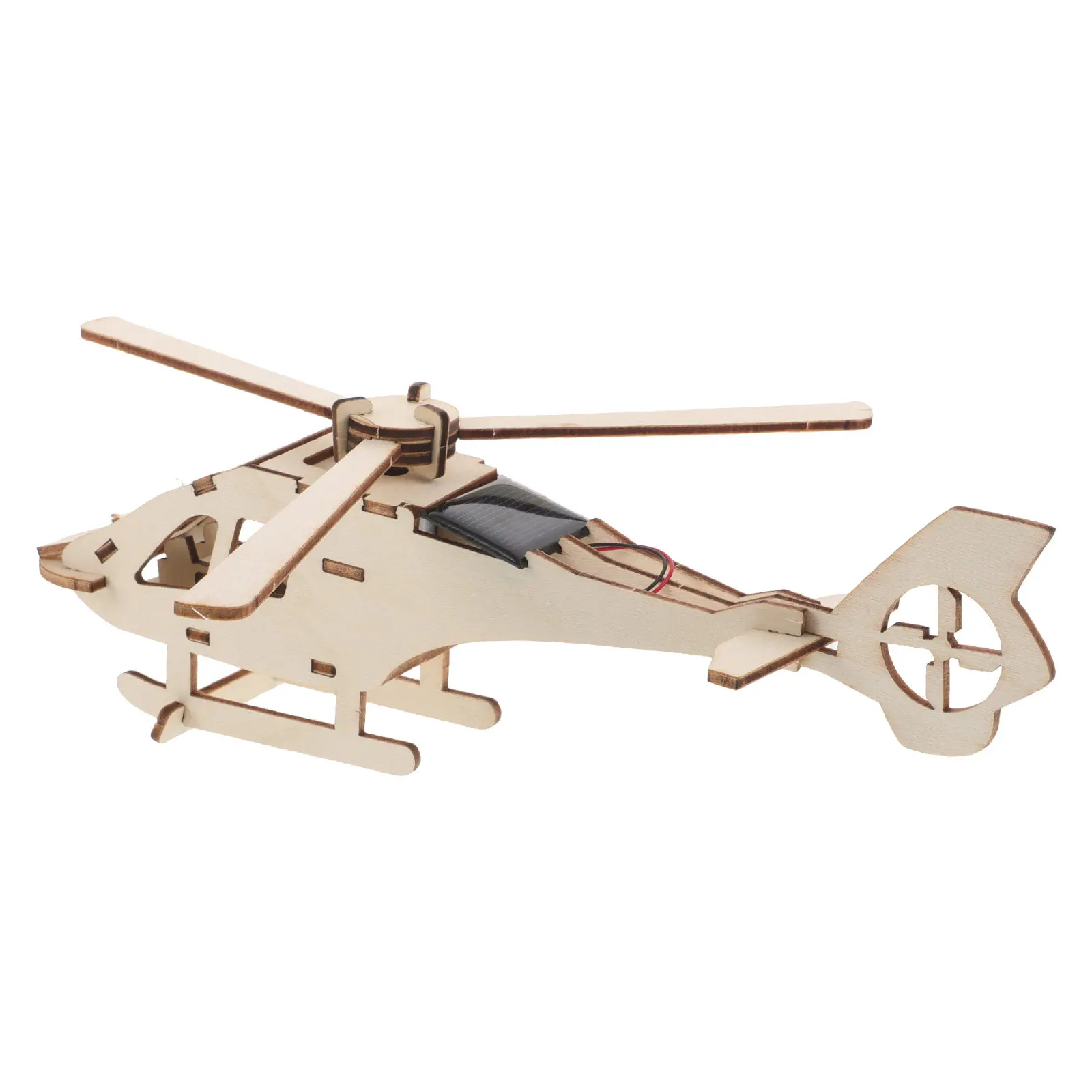 Solar Helicopter Wooden DIY Kit for Kids – Educational STEM Science Experiment & Engineering Building Toy