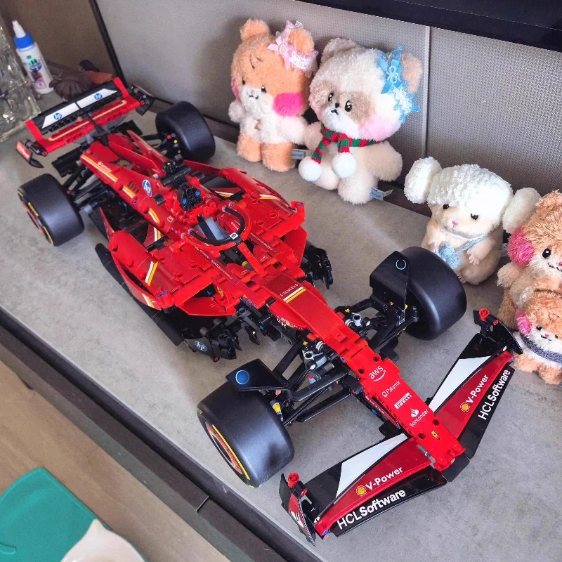 2025 جديد التقنية 42206 42207 42141 الأزرق بناء الرياضة سباق السيارات كتل مدينة سوبر سيارة الطوب هدايا عيد الميلاد ديكور المنزل #3