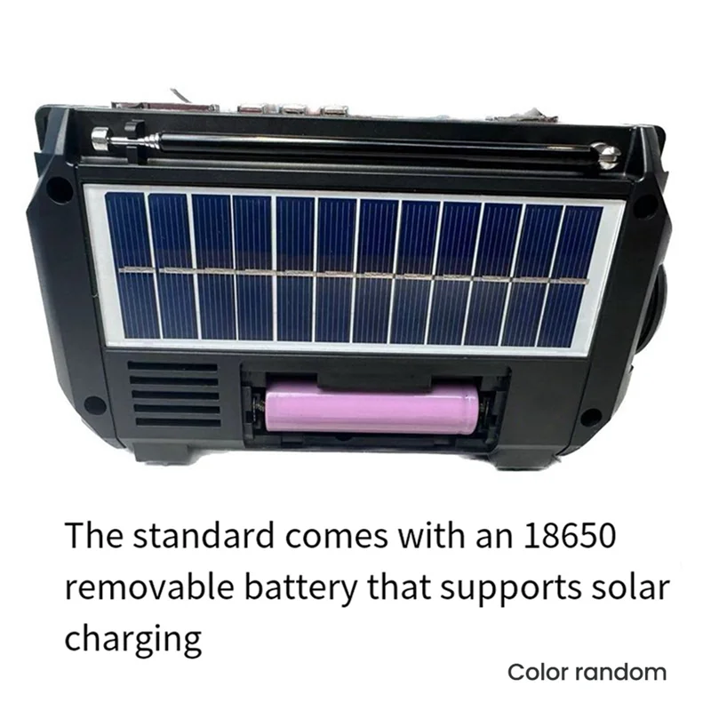 FULL-2X Radio Hand Crank Power Generation Solar Charging Three-Band Bluetooth Card MP3 Multifunction Play Radio