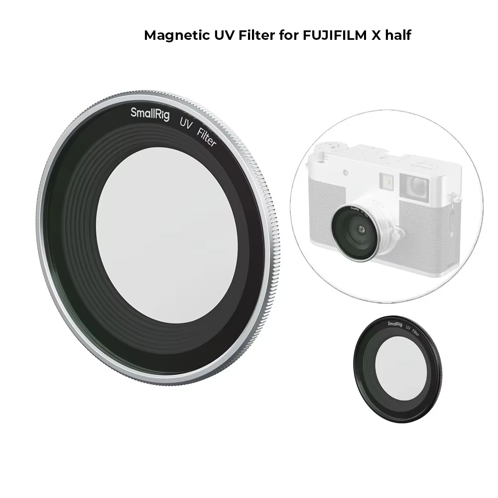 SmallRig X half Magnetic UV Filter for FUJIFILM X half Black/Sliver Color Can Choose Alloy Frame Optical Glass Lens 5214
