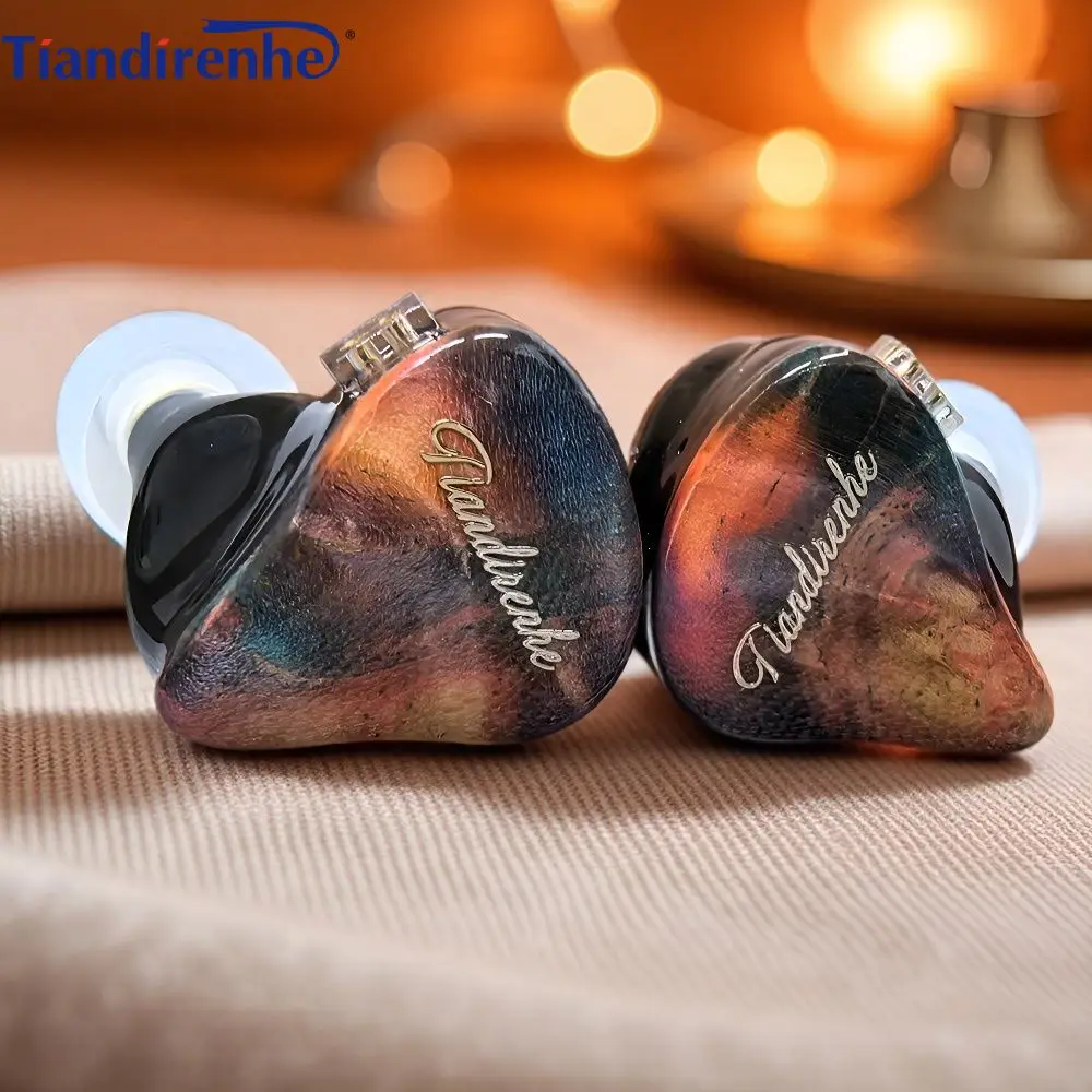 Tianrenhe TD19s البريليوم الحجاب الحاجز الراتنج خشب مستقر عالية الدقة باس سماعات 0.78 مللي متر داخل الأذن سدادات الموسيقى ملف واحد
