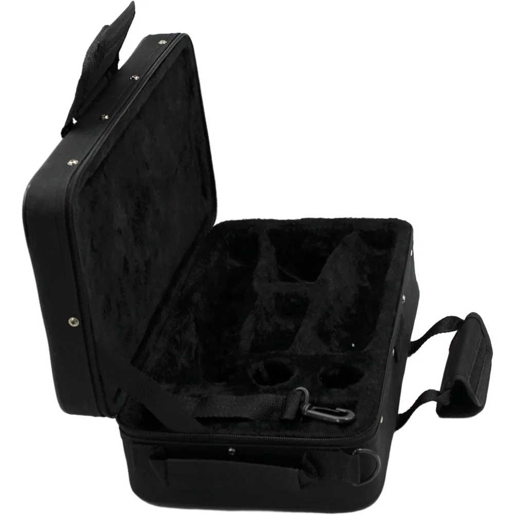 

Black Tube Cloth Box Clarinet Case Oxford Material Shoulder Hand Carry Musical Instrument Bag Storage Holder Durable Travel