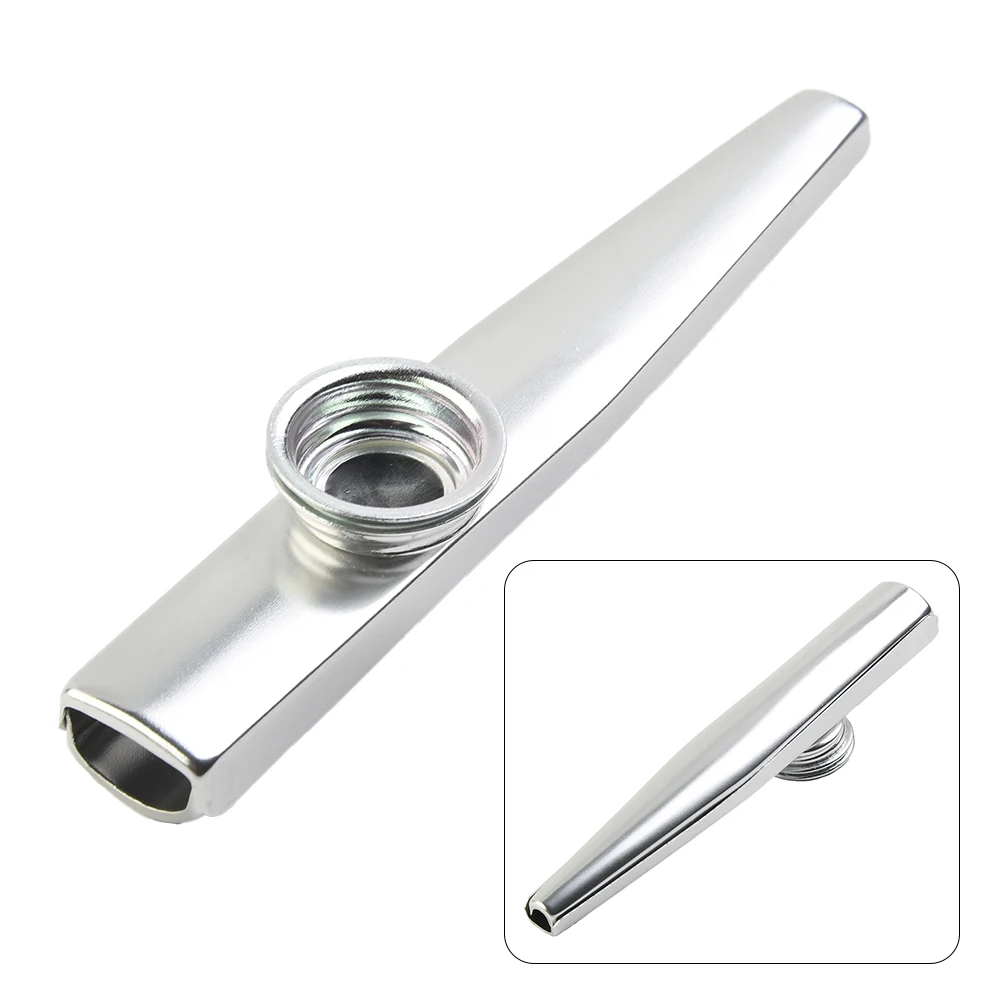 Beginner Friendly Metal Kazoo Mouth Harmonica Aluminum Music Instrument for Home School Practice 10g Lightweight