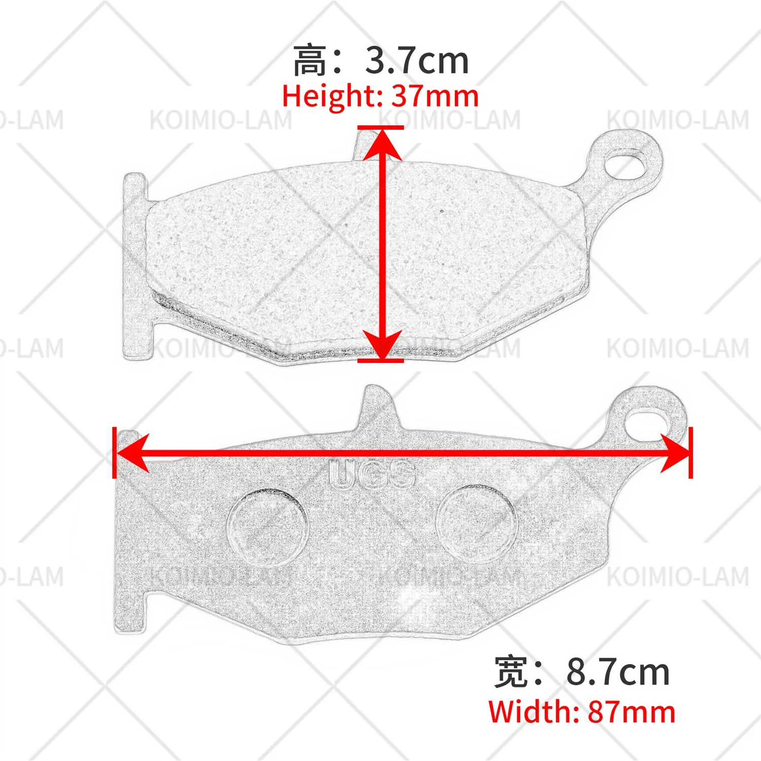 Fit For SUZUKI DL 1000 DL 1050 V-STROM 2014 - 2025 DL1000 DL1050 VSTROM Motorcycle Front or Rear Brake Pads Set view 6
