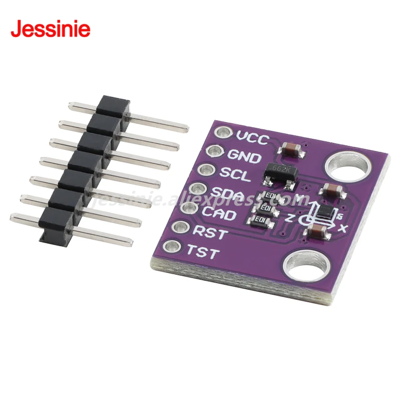 5pcs/1pc AK09911C High Sensitivity Geomagnetic Hall Effect Sensor Three 3 Axis Compass Magnetometer Electronic Compass Module