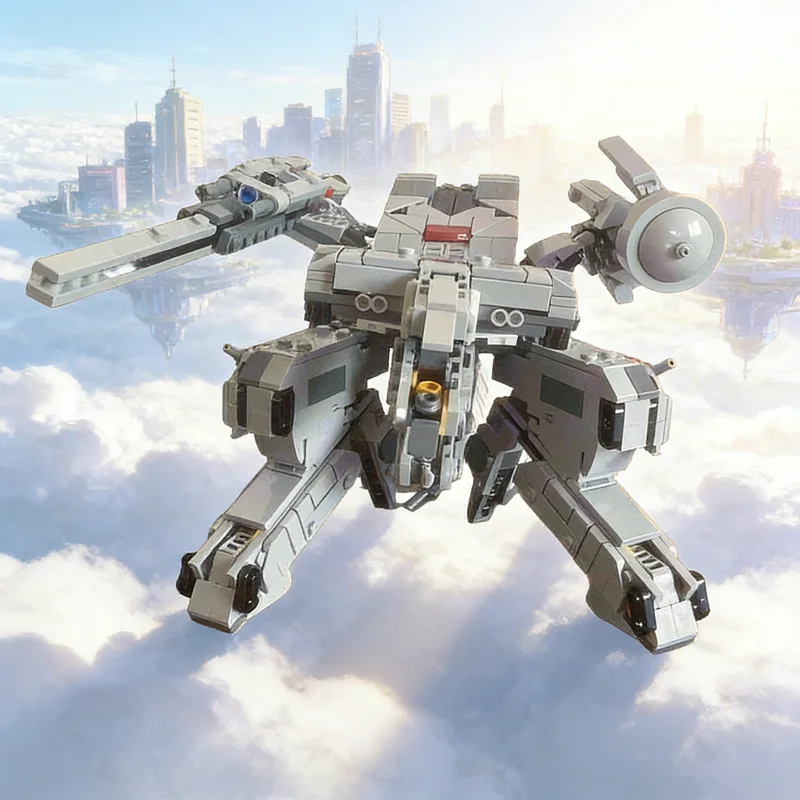 1094 stuks MOC Metal Gear Rex Ray Two Pack Icons Model Bouwstenen Architectuur Speelgoed Kerstcadeaus Idee Baksteen Verjaardag