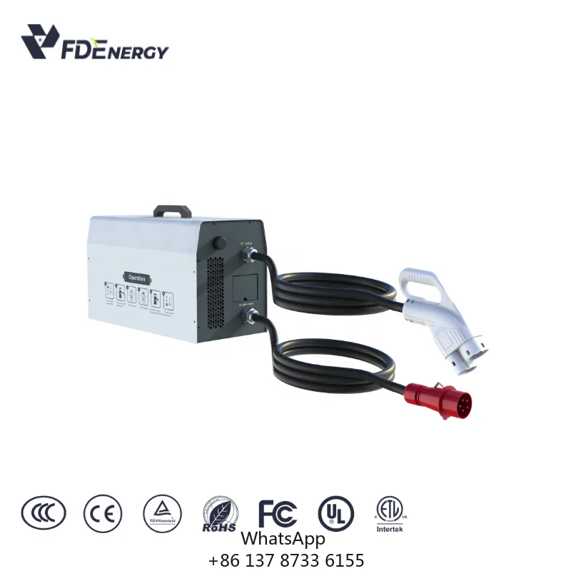 New Mobile DC Charger Portable 7kW Electric Vehicle Charger Fast DC Charging Station CCS1/CCS2/NACS/Chademo/GBT 7KW