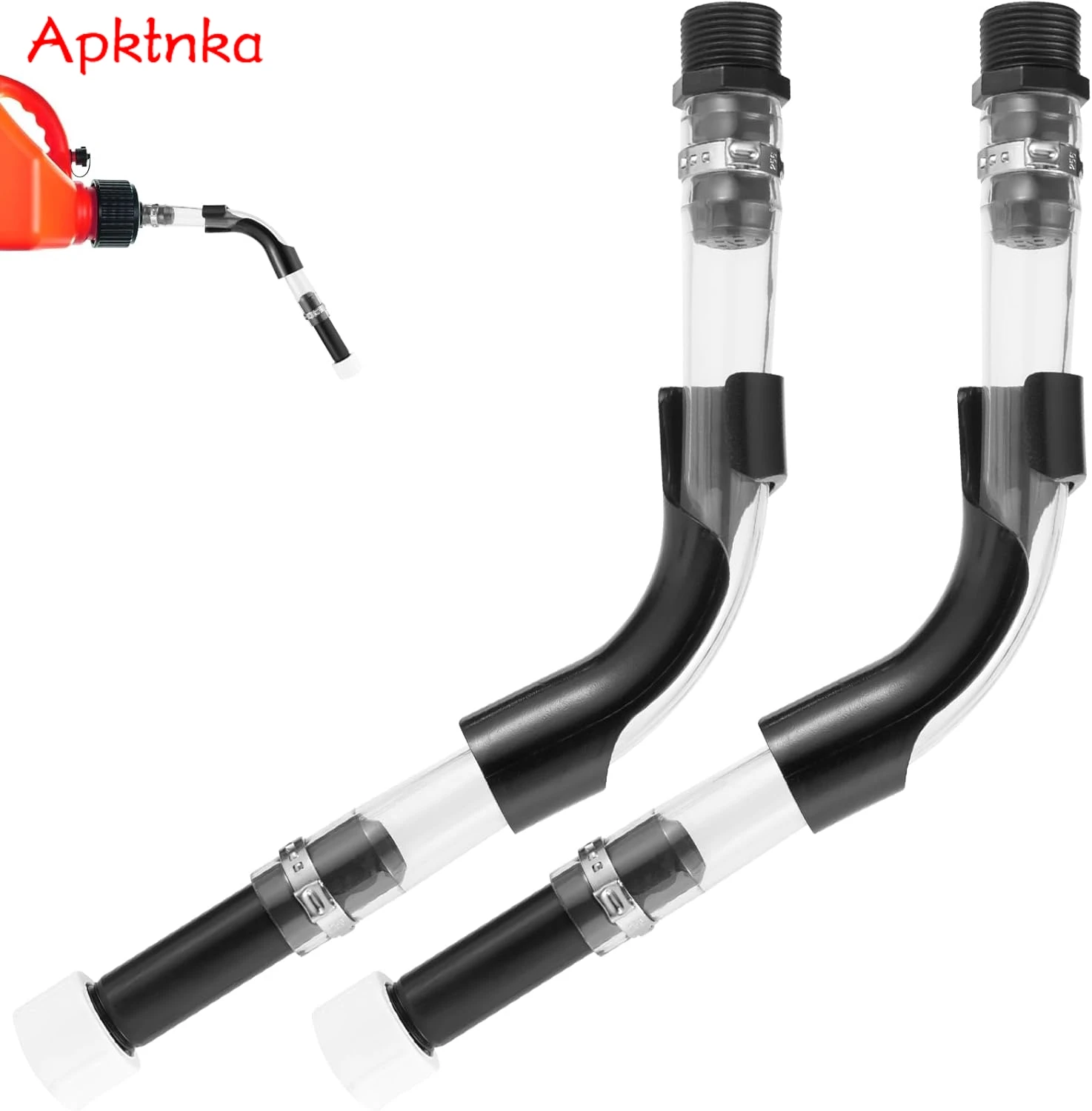 for 3/5/5.5 Gallon Gas Cans Spout Replacement with Hose Bender- No Spill Precise Pour Trigger Hose 2 PCS VP-Racing Fuel Jug Hose