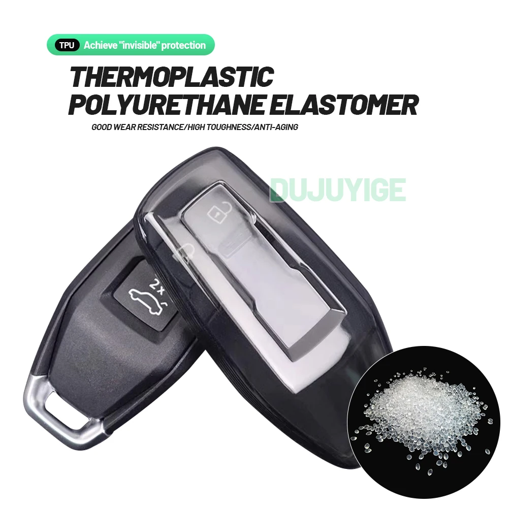 Clear TPU Car Key Case For Audi Q6 e-tron 2024-2026 Key Fob Cover Protector Shell Auto Accessories 2025