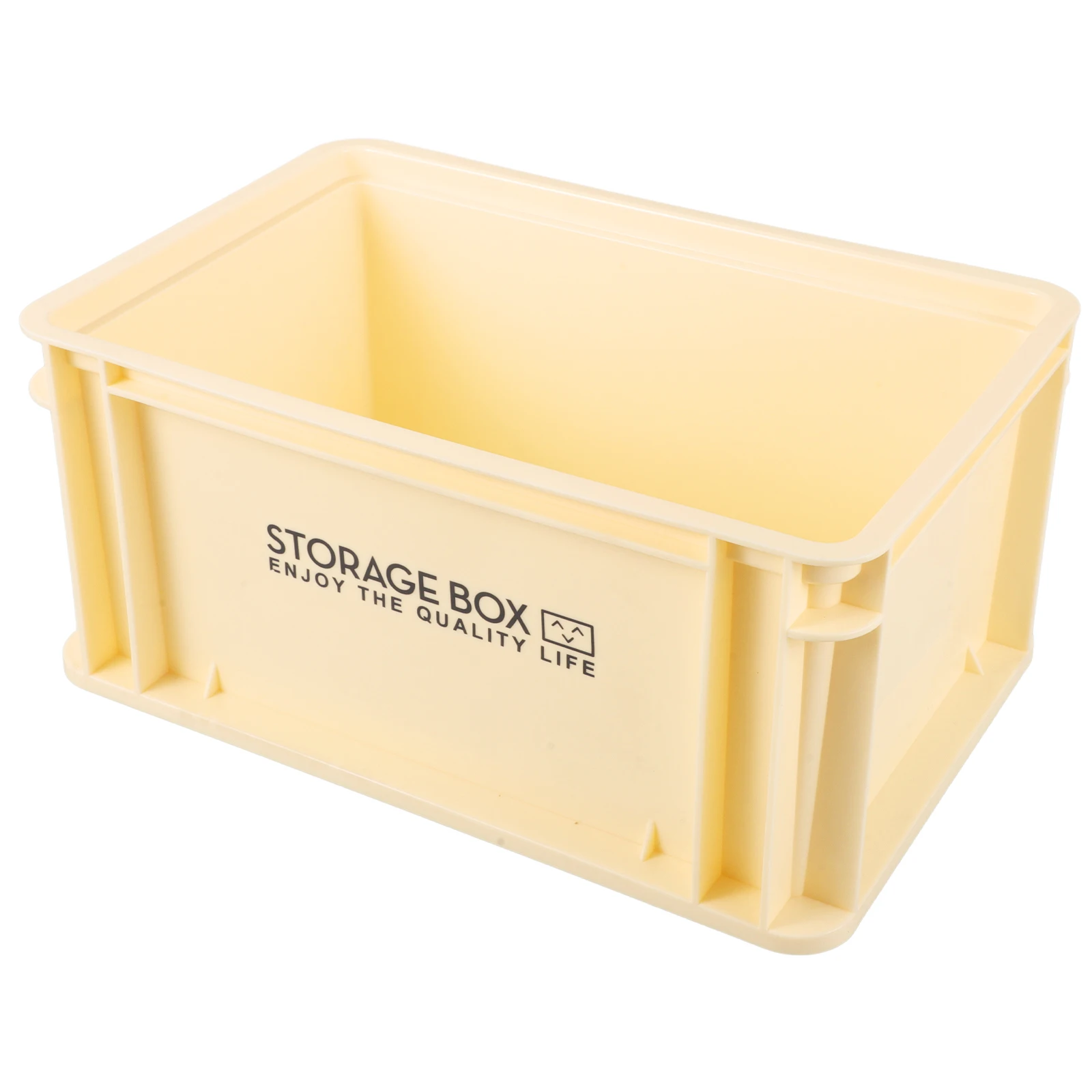 

Industrial Style Storage Box Beige PP Pencil Buckets Large Capacity Desk ganizer Pen Holder Easy Clean Sturdy Material