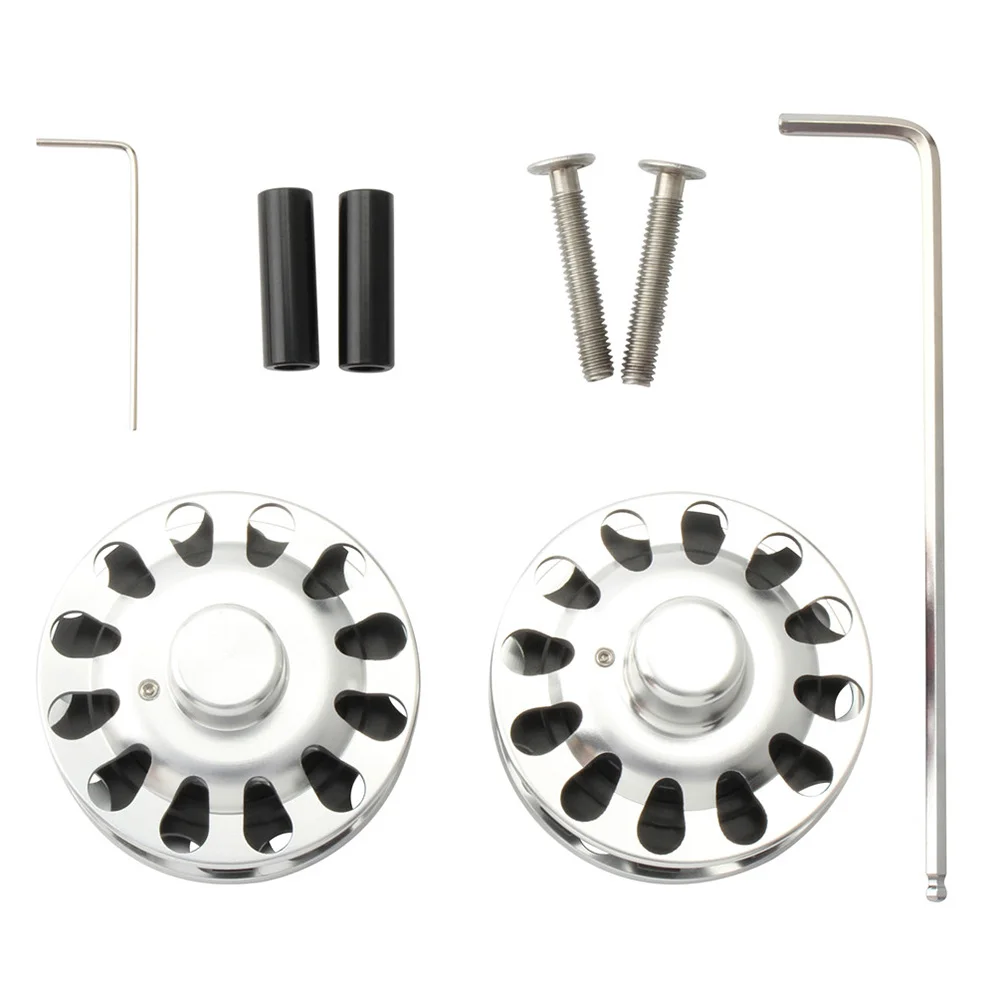 1Set Aluminum Alloy Folding Bike Chain Stabilizer Guide Wheel Lightweight Hollow Pulley Tensioner Compatible Cycling