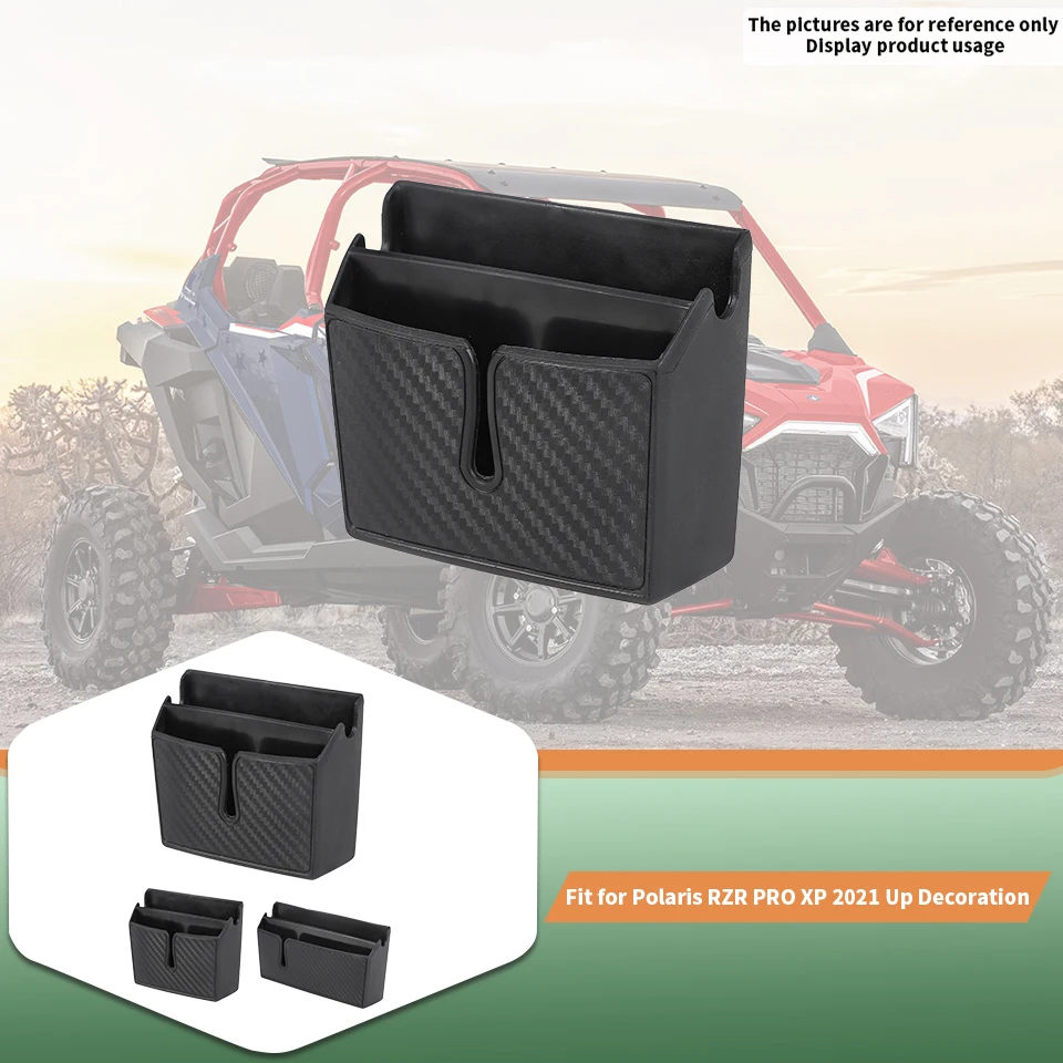 

UTV Centre Console Dual-Layer Gear Lever Storage Tray Gear Lever Side Storage Box For Polaris RZR PRO XP Ultimate 2021 Up