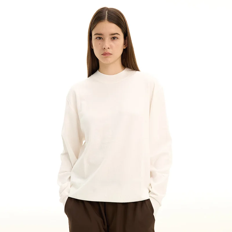 Men Knit Pullovers Round Neck Long Sleeved Sweaters Casual Solid Thick Jumpers Spliced Regular Male Tops Autumn Winter 2026