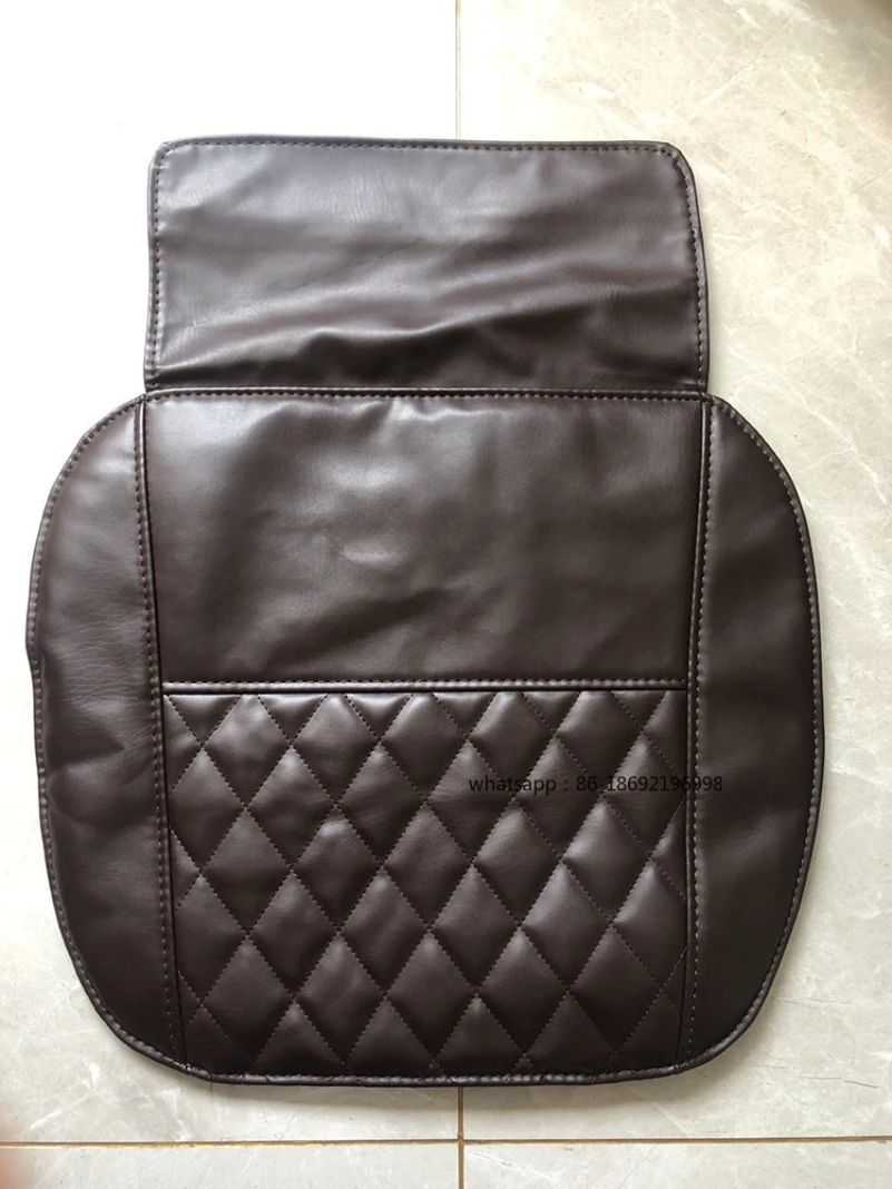 massage-chair-pillow-brown-headrest-leather-case-small-brown-pillow