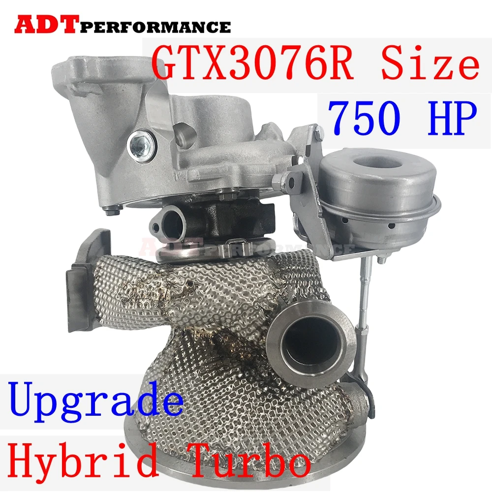 

Upgrade 06M145689J Hybrid Turbo Ceramic Dual Ball Bearing GTX3076R Size 750 HP bar Plug and PlayOriginal Position Turbocharger