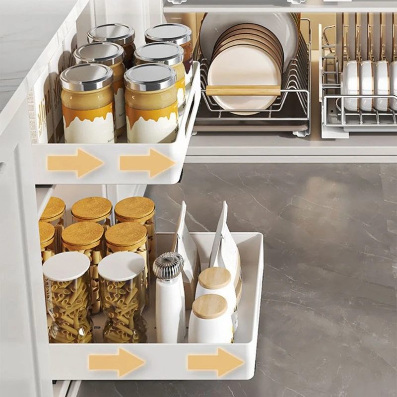 1pc,Cabinet Pull-out Storage Rack,Slide-out Drawer Under Sink,Kitchen Supplies Storage Rack,Kitchen Accessories