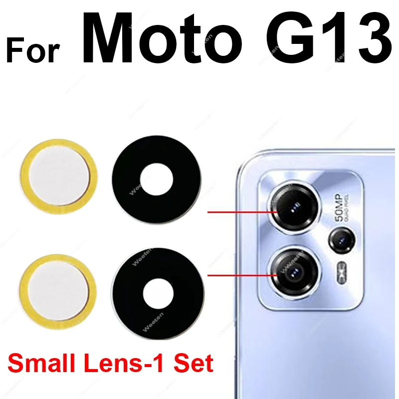 Rear Camera Lens Glass For Motorola Moto G13 Back Camera Glass Lens with Adhesive Sticker Replacement Parts