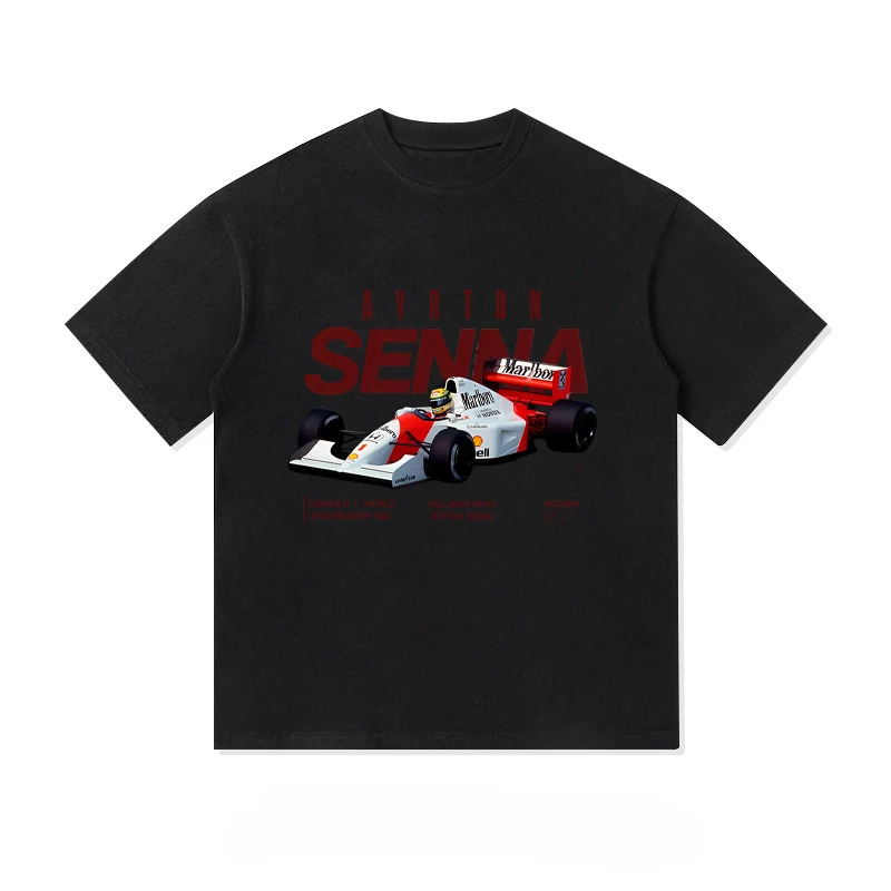 Ayrton Senna 1988 World Champion Graphic T-Shirt Cotton Men Women Streetwear Tee