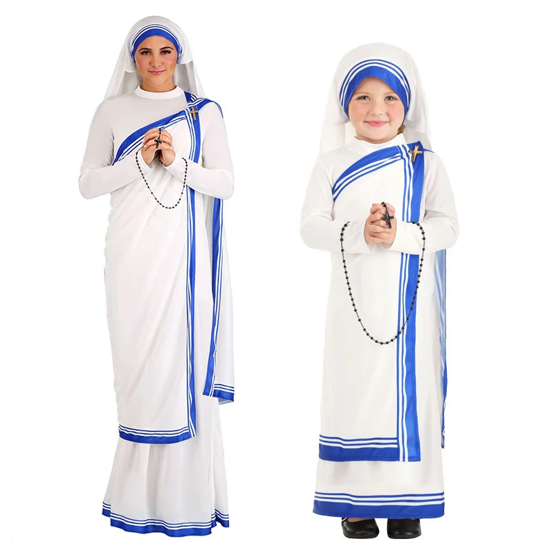 

Adult Cosplay Traditional Sister Nun Costume Adult Religious Catholic Priest Missionaries Cosplay Costumes