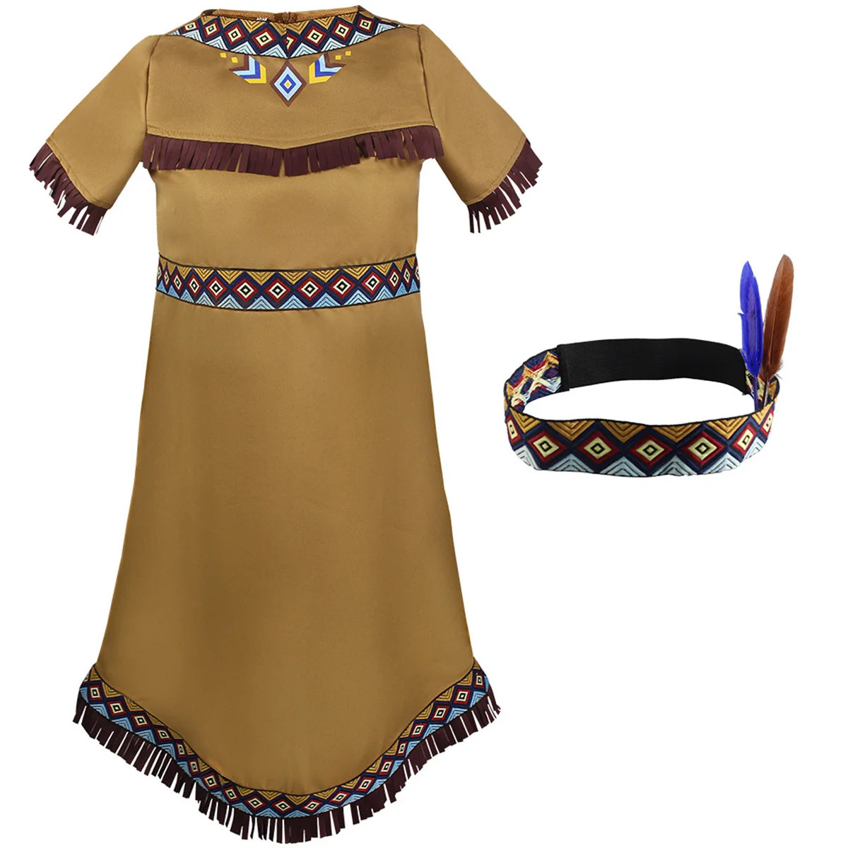 

Indian Chief Cosplay Indian Princess Costumes Kids Girls Huntress Costume Christmas Halloween Party Mardi Gras Fancy Dress