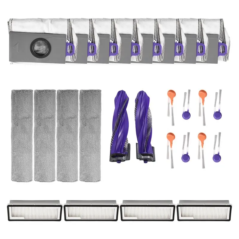 

Replacement Clothpads Dust Bag Mop Cloth Pads Main Side Brush Hepa Filter For Narwal Flow Parts Accessories