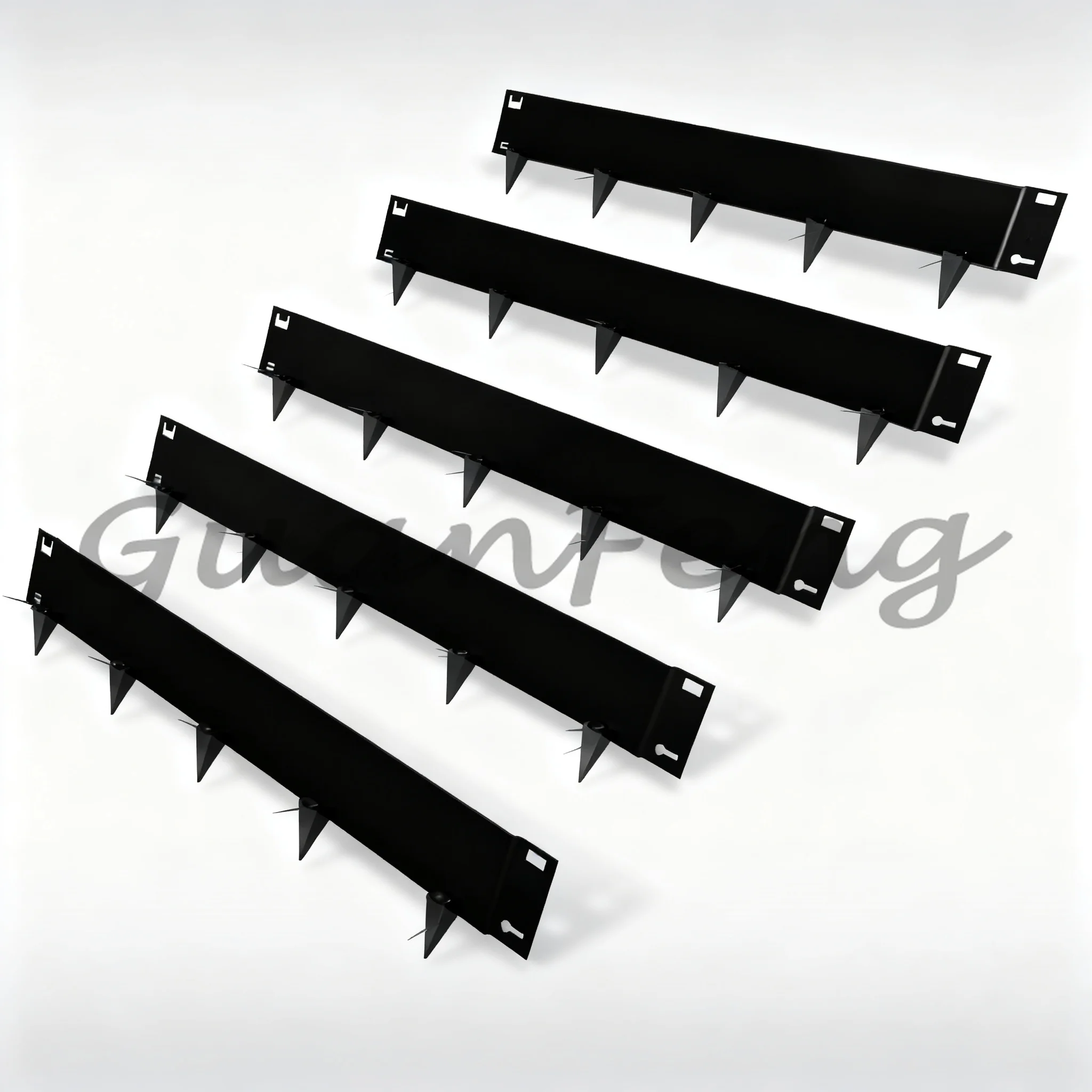 5PCS Steel Landscape Lawn Edging Kit, Non Dig Metal Garden Border, Weather Resistant Flower Bed Courtyard Outdoor Edge Trim