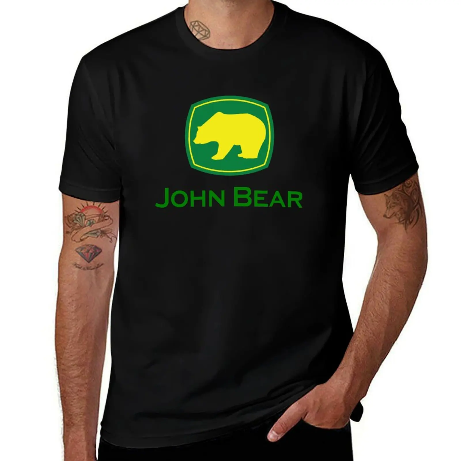 John Bear T-Shirt Active Wear Sports T-Shirt for Men