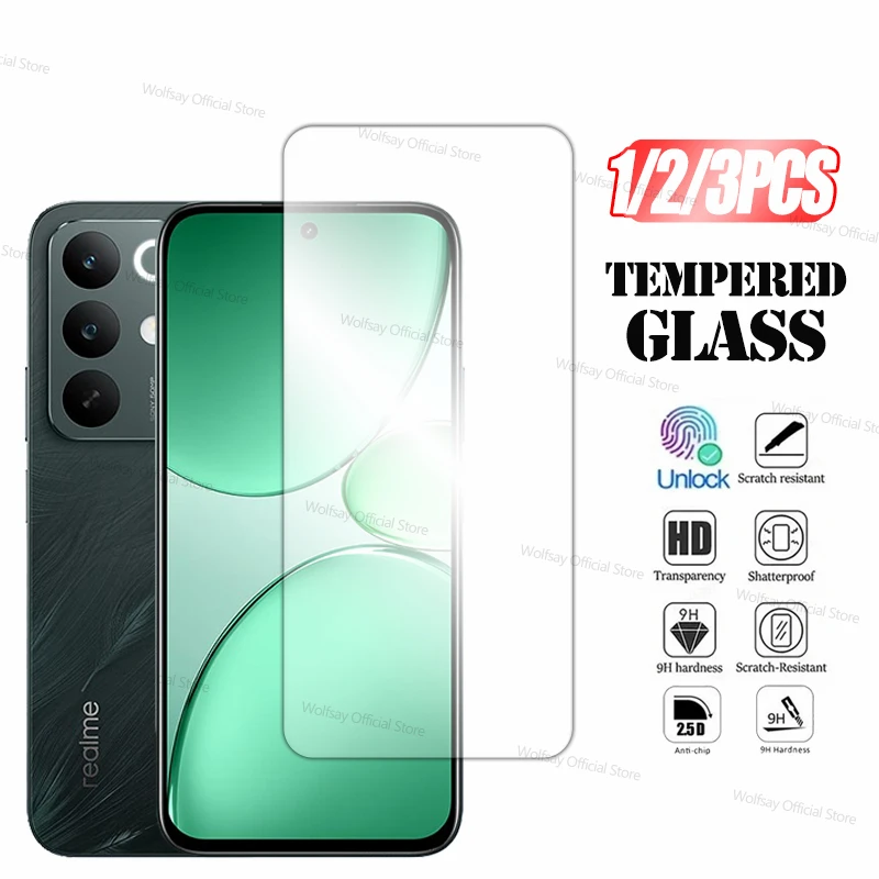 

1/2/3 шт. закаленное стекло для Realme C85, защитное стекло для экрана Realme C85 4G 5G, защитное стекло с полным покрытием от царапин для Realme C85