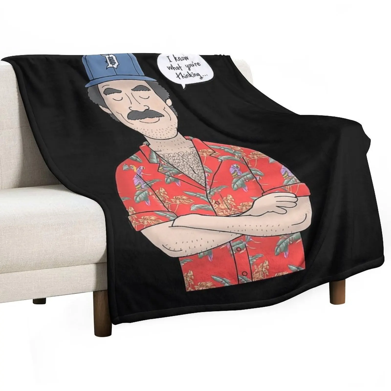 

Tom Selleck Throw Blanket Custom funny gift Blankets