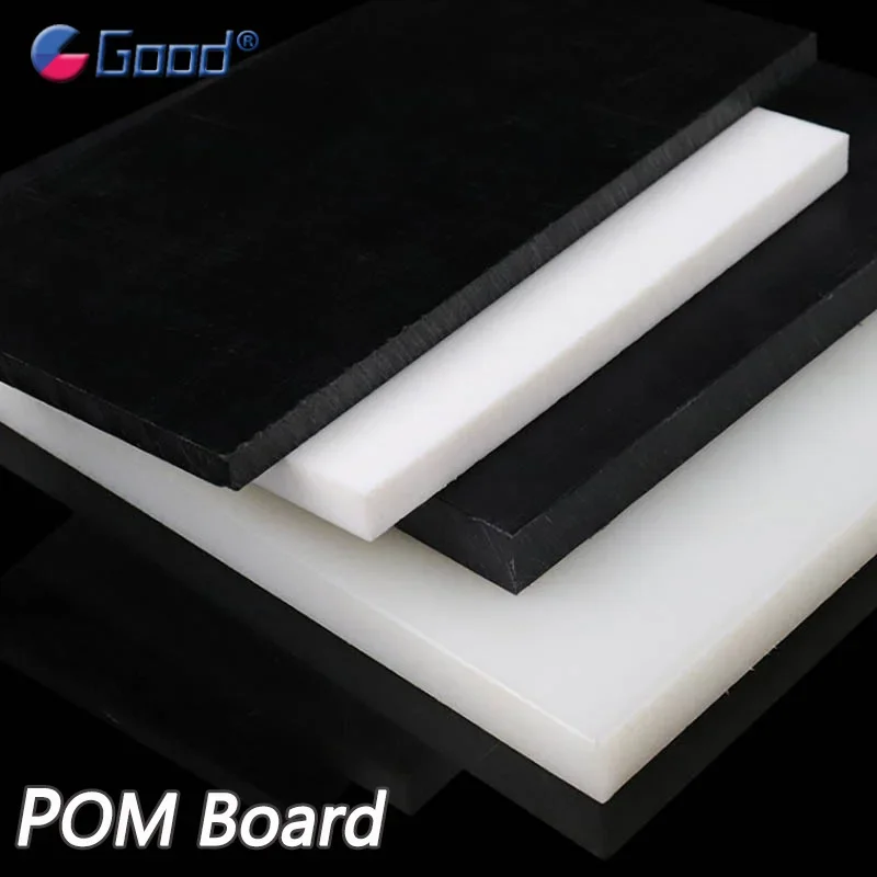 

POM Sheet Board Polyoxymethylene Plate Black White Hard Plastic Anti-static CNC Model Engraving Cutting Boards Raw Material DIY