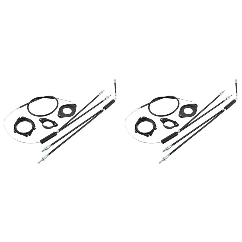A89E-2X Bike Gyro Brake Cables Front + Rear (Upper + Lower) With Spinner Rotor Kit, For Gyro Systems And 20Inch Bikes