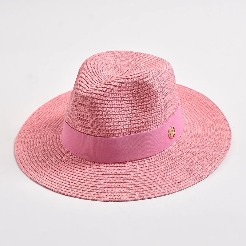 Sommer-Strohhüte für Damen und Herren, Panama, Reisen, Strand, Sonnenhut, Band, Dekoration, eleganter Luxus-Jazzhut – Detail 14