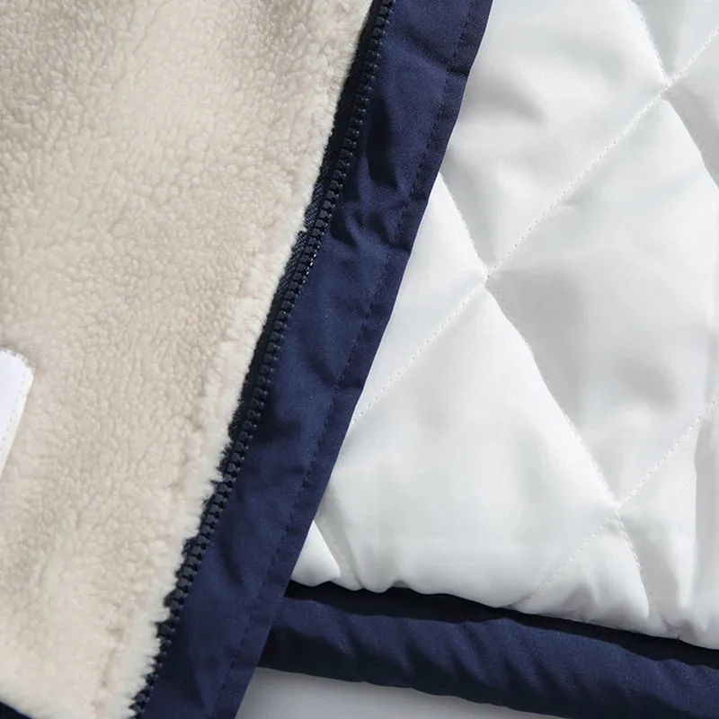 Chaquetas de invierno de felpa gruesas y cálidas Parkas abrigos Harajuku chaquetas acolchadas de gran tamaño hombres ropa de calle Hip Hop Y2K chaquetas prendas de vestir hombre