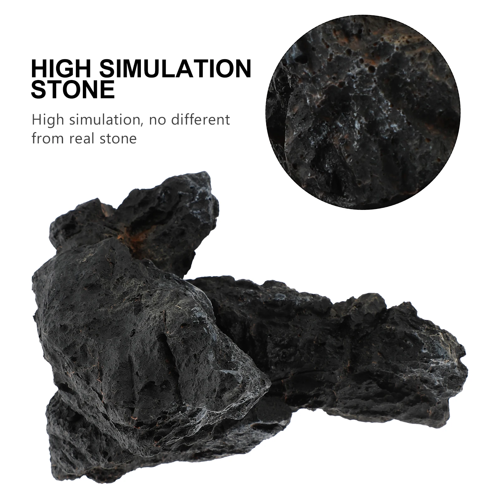 

Aquarium Stone Ornaments Resin Material Fish Tank Rocks Realistic Decoration Simulation Stone Landscape Safe Eco Friendly Pet
