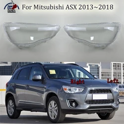 For Mitsubishi ASX 2013~2018 Car Front Headlight Cover Headlamp Lampshade Lampcover Head Lamp light Covers Lens Shell Caps