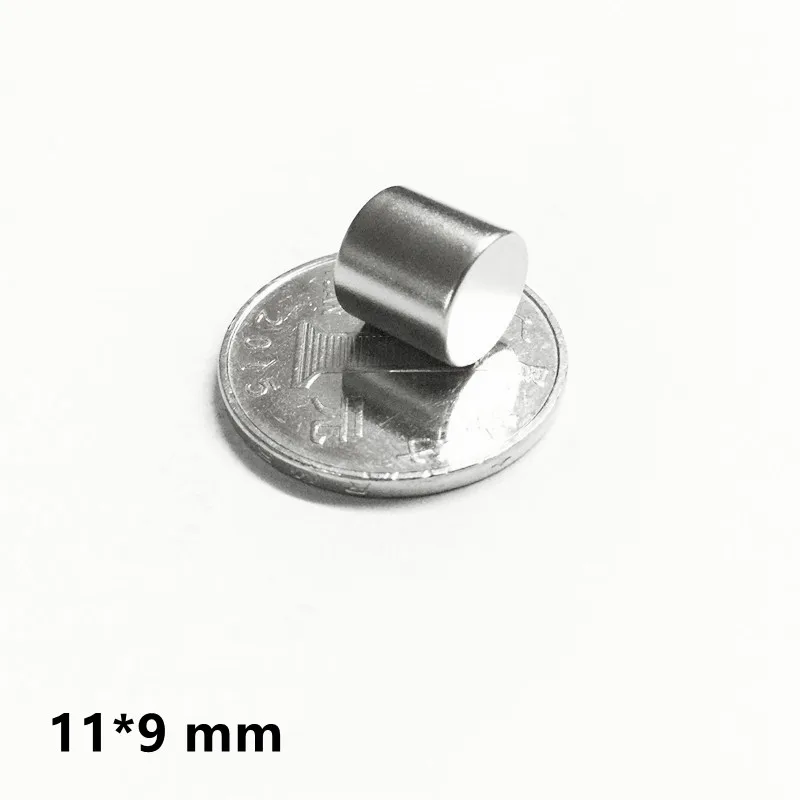 

20Pcs11x9 mm Strong Cylinder Rare Earth Magnet 11mmx9mm Round Neodymium Magnets 11x9mm Big Magnet Disc 11*9 mm N35