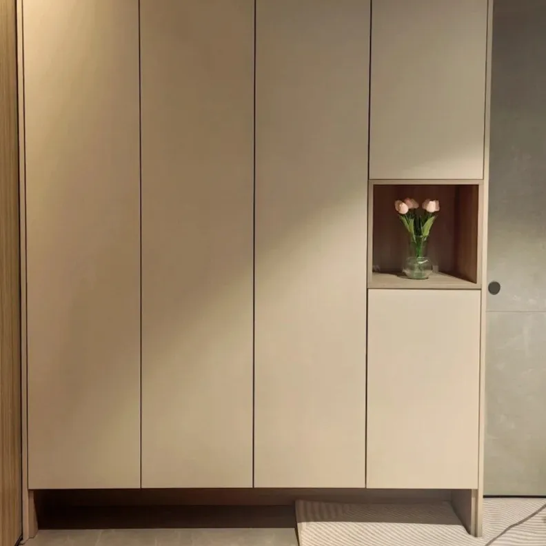 

%Modern Minimalist Outdoor Shoe Cabinet for Apartment Hallways Living Room Hotel Use Eco-Friendly Wood Construction Durable
