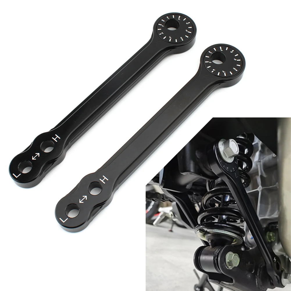 

2x Motorcycle Rear Suspension Linkager Lowering Kit Adjustable For Kawasaki Ninja 400 250 Z400 Z250 2013-2023