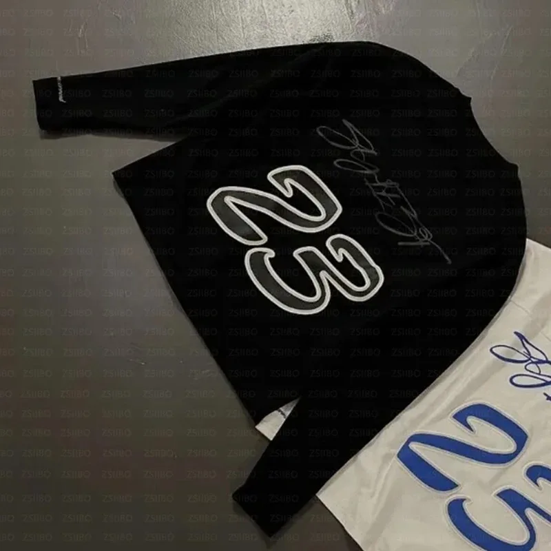 

Осенне-зимний новый топ с длинными рукавами для мужчин и женщин, базовая рубашка с длинными рукавами, простой и универсальный для повседневного использования.