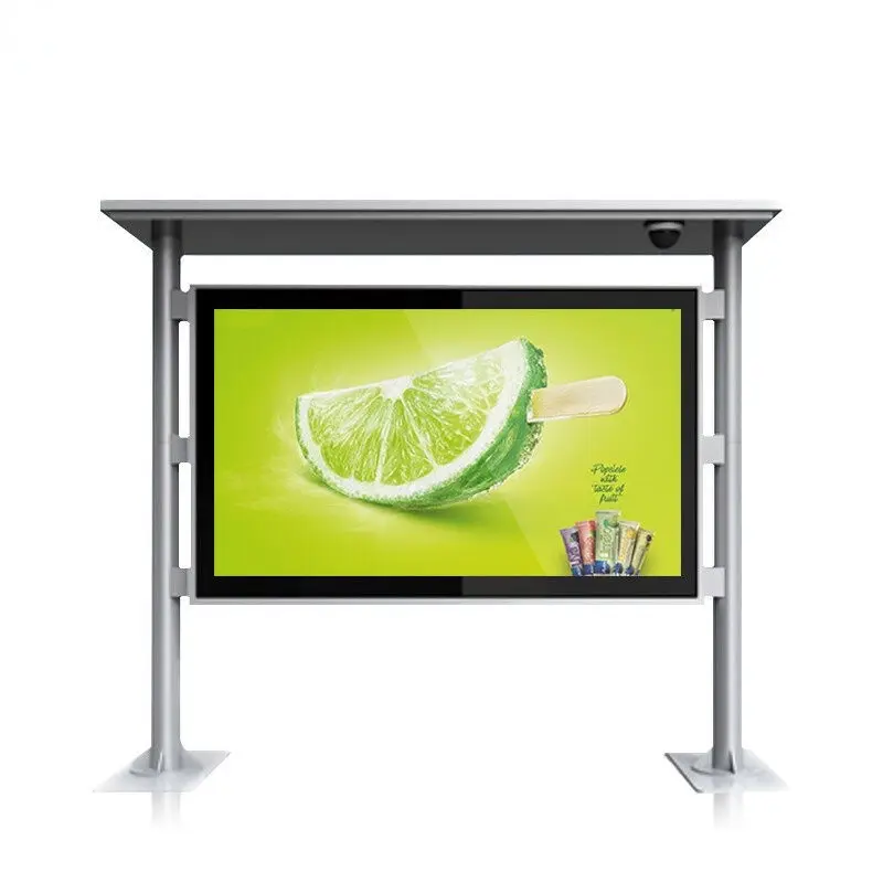 43 49 55 65 inch Lcd Outdoor Screen Ip65 High Brightness Sunlight Advertising Playing Kiosk Lcd Digital Signage Display