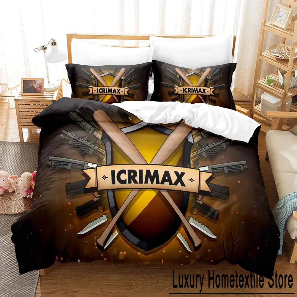 

Icrimax Single Double Bedding Set 3D Printed Bed Sheet Set for Boys Bedroom Queen King Size Twin Single Boys Adult