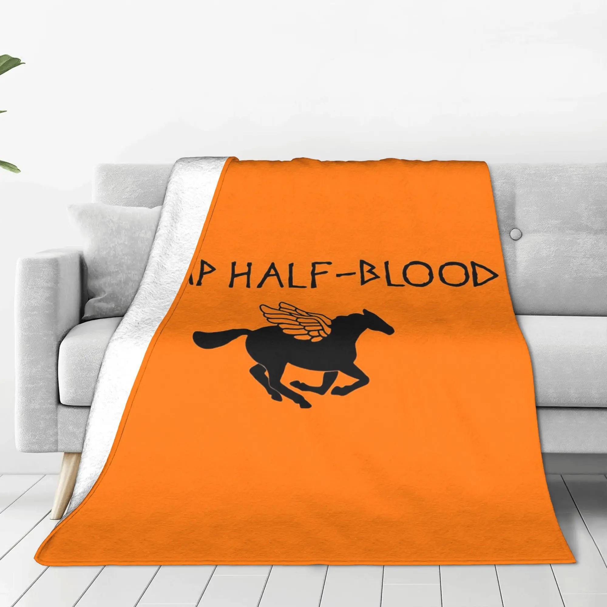 Camp Half-Blood - Percy Jackson Blanket Lightweight Fleece Sofa Throw Blanket for Couch Bedding Travel Throws Bedspread Quilt
