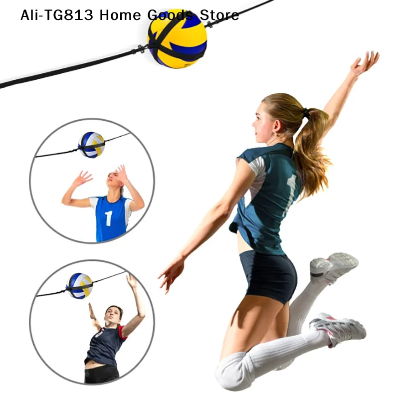 

[TG813]Practical Assistant Wear-resistant Flexible Volleyball Practice Trainer For Exercise Volleyball Trainer Volleyball Belt