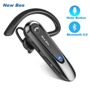 New Bee B45 Bluetooth 5.0 Earphones Dual Mic Mute Wireless Headset Handsfree Earbuds…