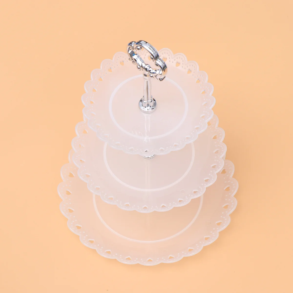 

Three-Layer Fruit Plate Cake Stand Black Three-Tier Dessert Display Stand Party Serving Platter Wedding Birthday