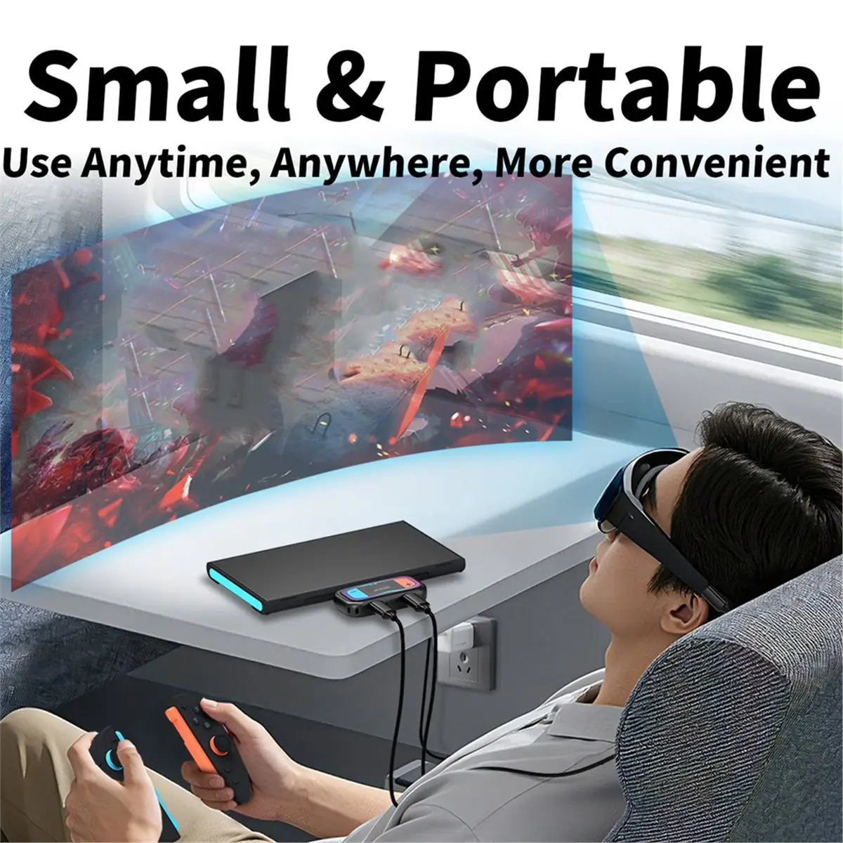 a90p-ダイレクト接続コンバーター-4k@60hz-usb-c-to-arグラス用および2台用充電アダプター、hdr対応