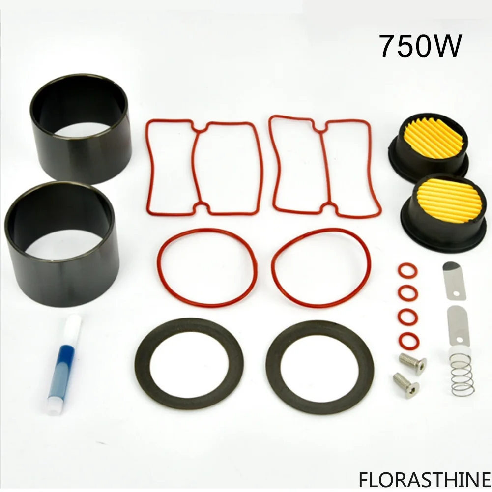 20pcs Air Compressor Repair Kit Cylinder Gaskets Piston Rings Elements Filter for 550W 750W 1100W 1500W Oil-free Compressors