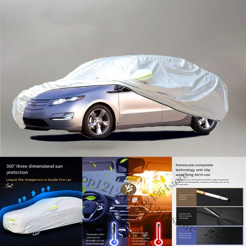 Voor Chevrolet Volt Fit Outdoor Bescherming Full Auto Covers Sneeuw Cover Zonnescherm Waterdichte Stofdichte Buitenkant Auto Hoes