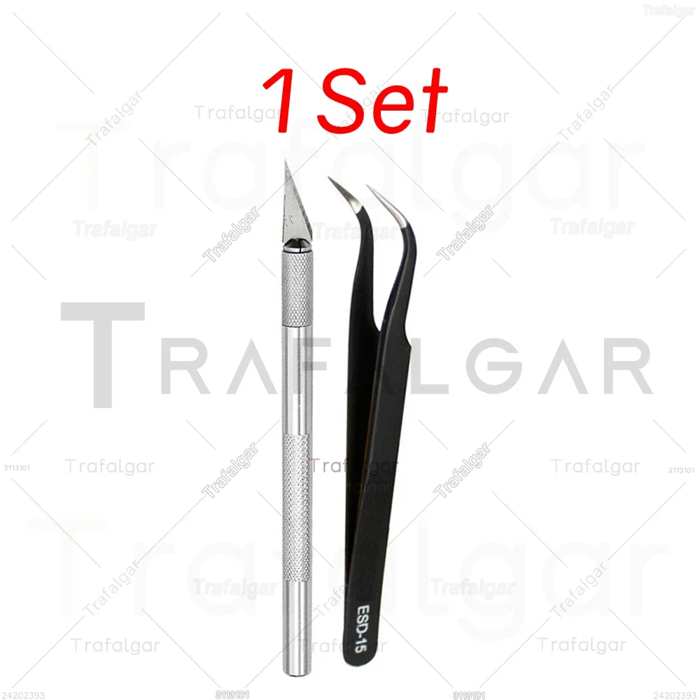 Repair and Replacement Tools Kit for Mobile Phone Back Camera Glass Lens Carving Knife Tweezers